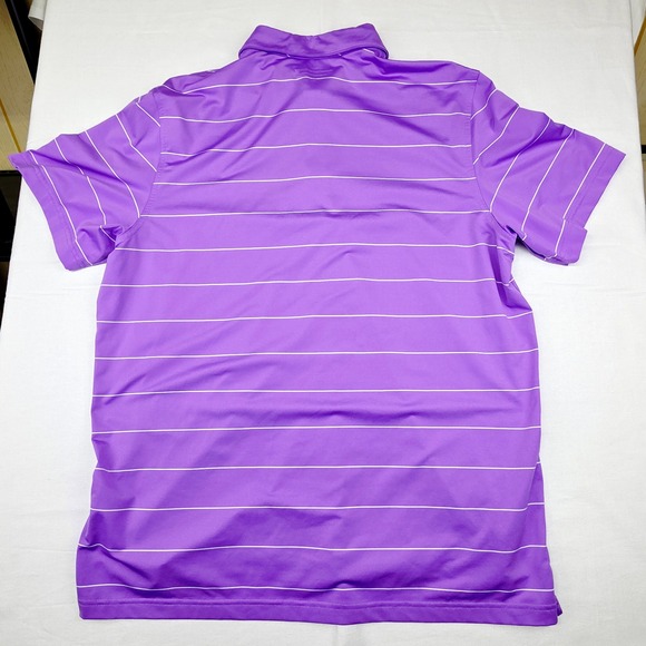 Vineyard Vines Performance Polo Shirt Men's XL Purple Striped Short Sleeve Golf - Picture 7 of 7